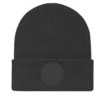 Uneek UC412 Circular Patch Beanie - Graphite Grey | Custom Printed and Embroidered