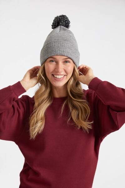 Uneek UC413 Pom Pom Beanie | Custom Printed and Embroidered