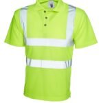 Uneek UC805 Hi Vis Polo Shirt - Yellow | Custom Printed and Embroidered