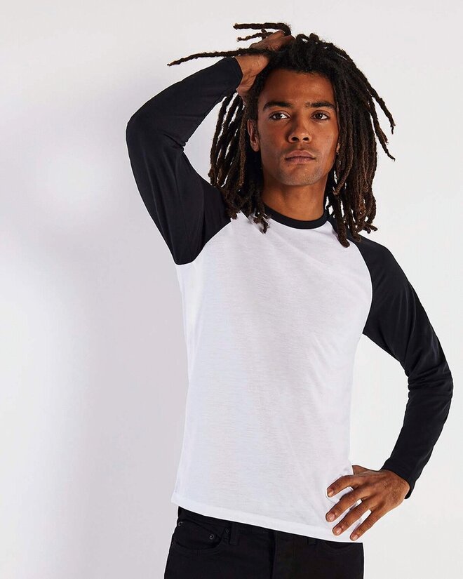 Vanilla VN104 Mens L/S Baseball Raglan
