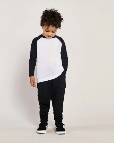 Vanilla VN404B Kids L/S Baseball T