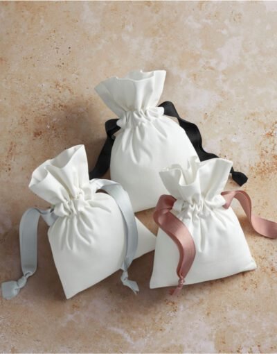Westford Mill COTTON GIFT BAG WITH RIBBON DRAWSTRING