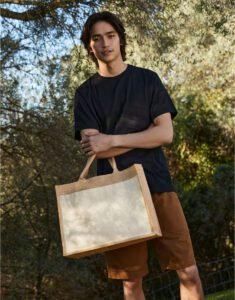 Westford Mill COTTON POCKET JUTE SHOPPER