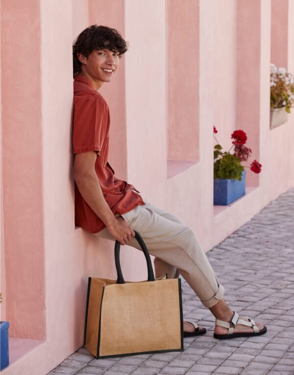 Westford Mill NATURAL STARCHED JUTE CLASSIC SHOPPER