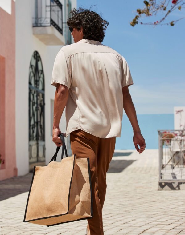 Westford Mill NATURAL STARCHED JUTE MARKET SHOPPER