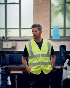 Yoko HI-VIS ANTI STATIC FLAME RETARDANT SLEEVELESS WAISTCOAT