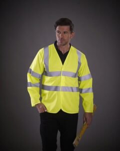 Yoko YK007 Hi-Vis Long Sleeve Waistcoat