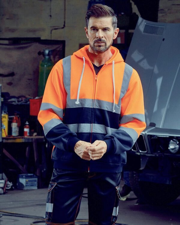 Yoko YK012 Hi-Vis Zip Hoodie