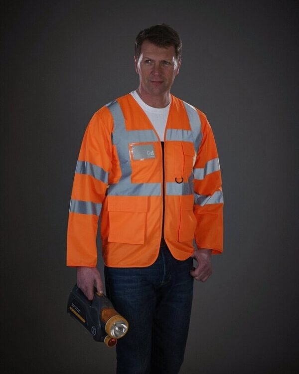Yoko YK014 Hi-Vis Executive Long Sleeve Waistcoat