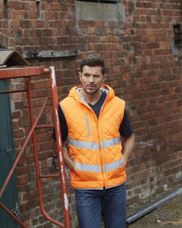 Yoko YK026 Hi-Vis Kensington Hooded Gilet