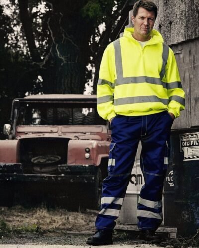 Yoko YK031 Hi-Vis 1/4 Zip Sweatshirt