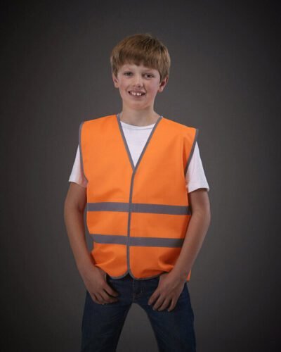 Yoko YK102B Reflective Border Kids Waistcoat
