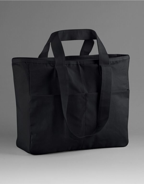 Westford Mill Westford Mill W604 Double Handle Cargo Pocket Tote — Custom Embroidery Available | Xceluk