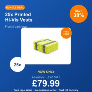 25x Printed Hi-Vis Vests