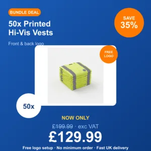 50x Printed Hi-Vis Vests