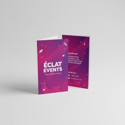 A4 Landscape Folded Leaflets