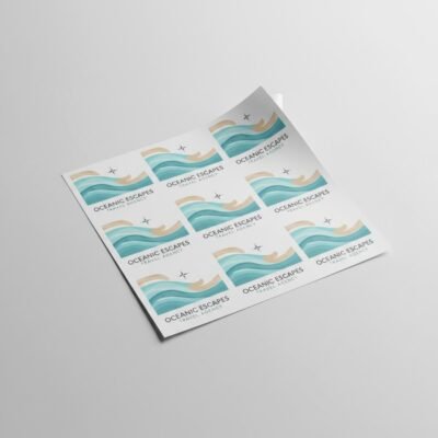25mm x 51mm Stickers on a sheet